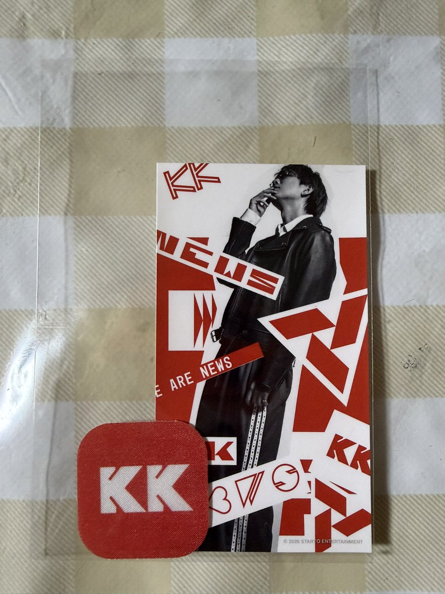 I7_mtk33's tweet photo. 【交換】
NEWS LIVE TOUR 2026 KMK ステッカーセット

《譲》
小山慶一郎・KK

《求》
増田貴久・TM

※7.8横アリ手渡し可能
※検索からでもお気軽にお声掛けください。 https://t.co/WEumfs0trm