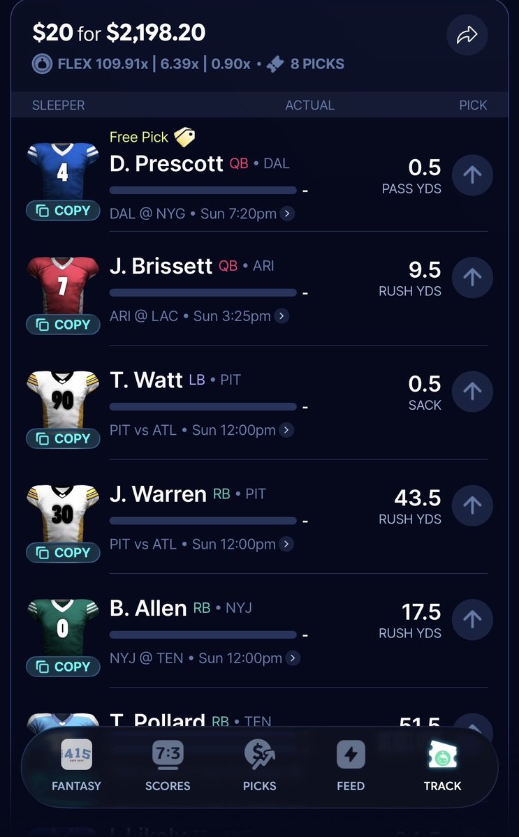 ABtalksports's tweet photo. Ben’s parlay for week 1 https://t.co/EdzsqrQUy0