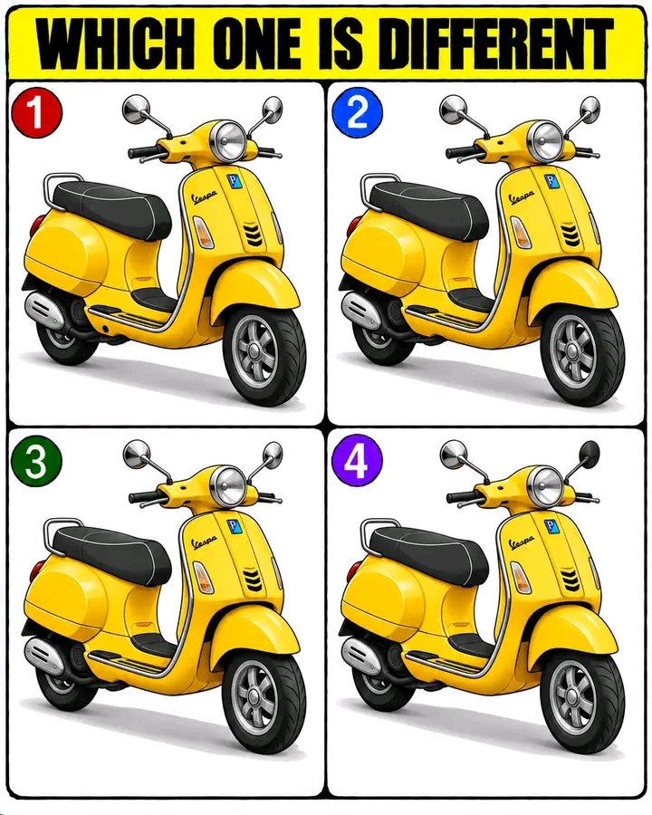 SnapQueenz9245's tweet photo. 🛴 Can You Spot the Different Scooter? 

👀 Look closely… a tiny detail is hiding in one of them! https://t.co/7NoWsJJDZa