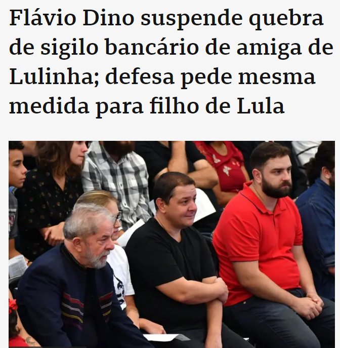 Serginaldo91366's tweet photo. @BlogdoNoblat BORA QUEBRAR O SIGILO DO LULINHA O FORAGIDO! https://t.co/h3jvDBdvYg
