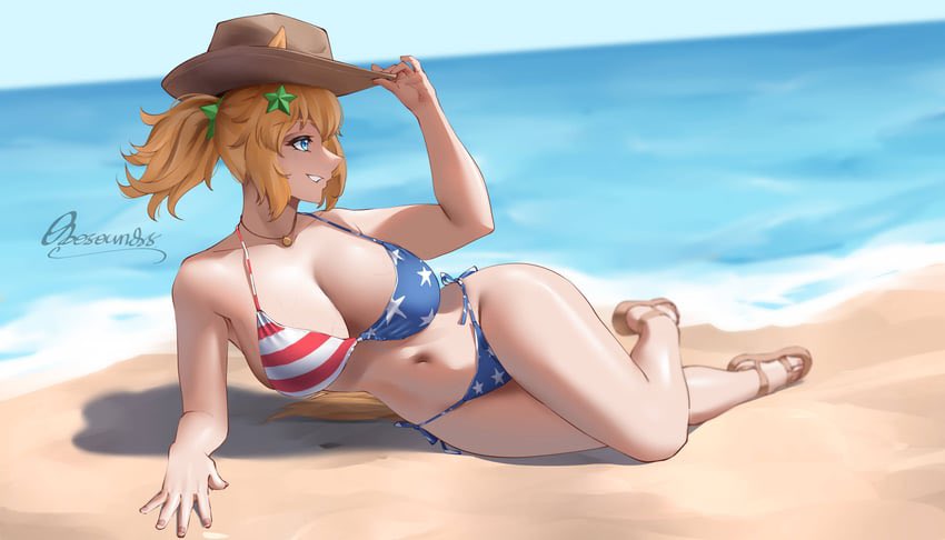 WildestMiler's tweet photo. "Nothin’ like catching some sun on the sand on a beautiful #SeductiveSunday. Ain’t that right partner?~" https://t.co/m9WmiFCV24
