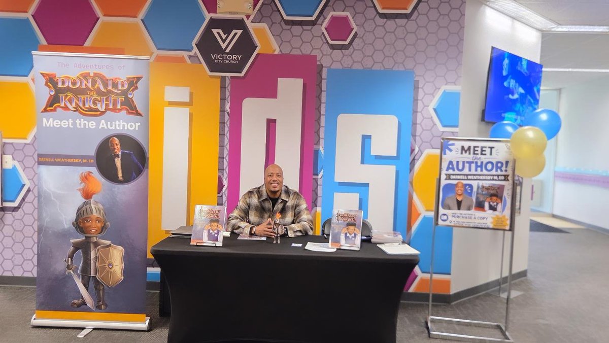 LeadOneLLC's tweet photo. All set up at Victory City and ready to share The Adventures of Donald the Knight Experience!!! https://t.co/YTeXHhgrER