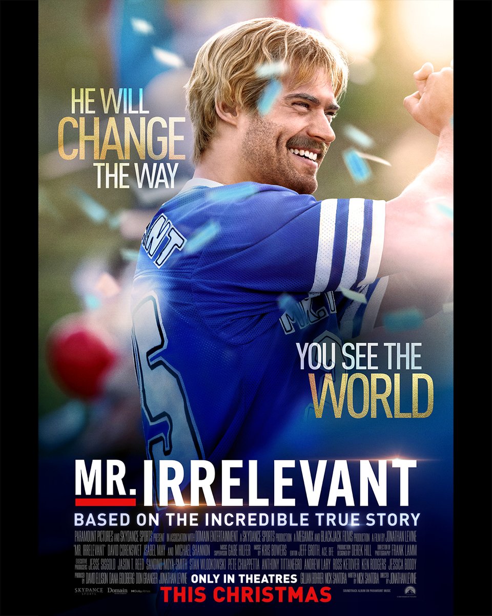 Mrirrelevant's tweet photo. Discover the world through the eyes of John Tuggle. Based on the incredible true story, see Mr. Irrelevant only in theatres December 25. https://t.co/DiyzsbTkwB