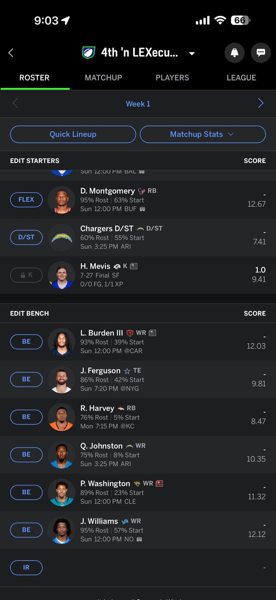 __HeyItsLEX's tweet photo. @JakesFFootball Keep Monty at flex or switch him out with one of these guys? https://t.co/9qr9OoP0YM