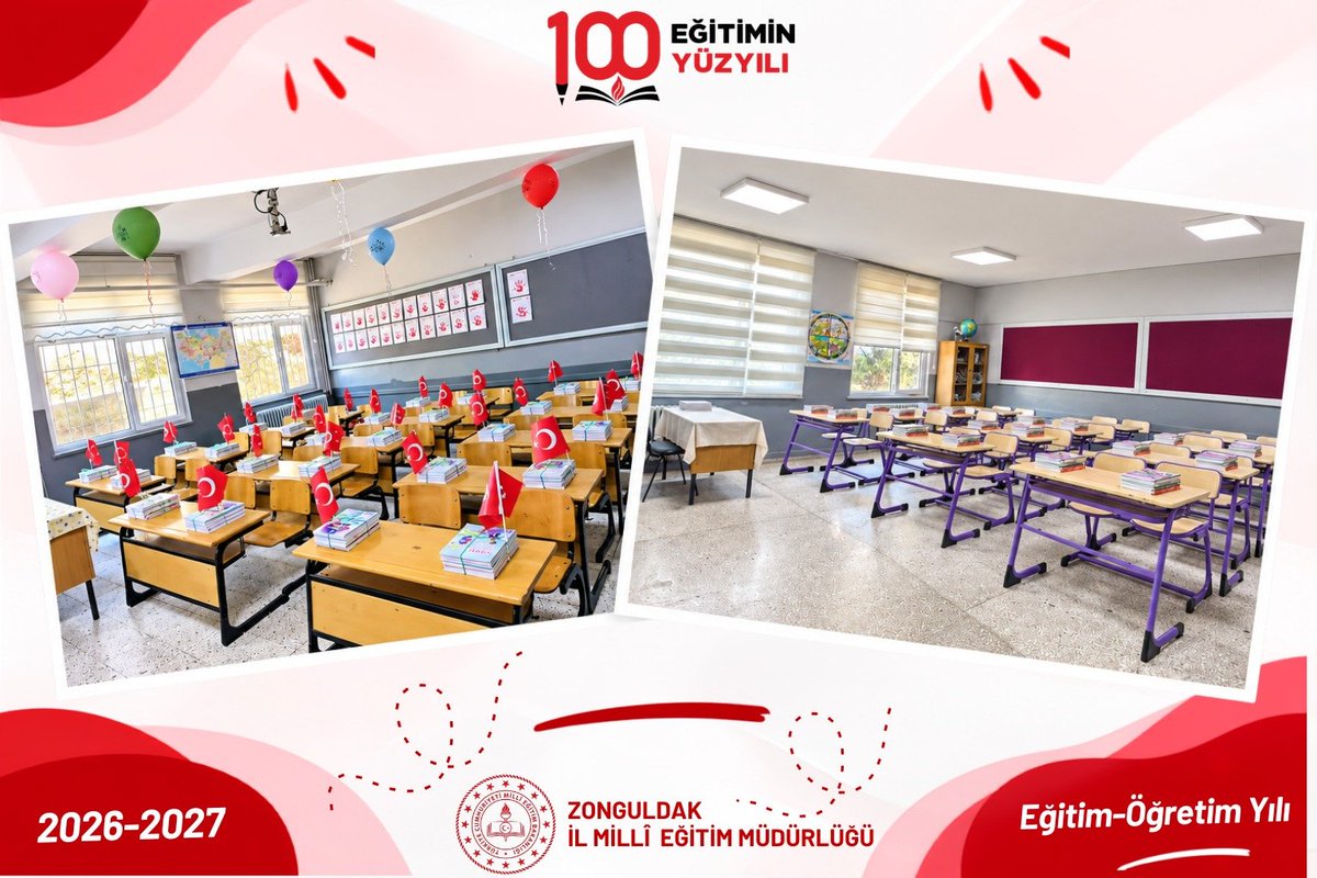 ZonguldakMEM's tweet photo. Her ayrıntı titizlikle düşünüldü, sınıflarımız en güzel sahiplerini beklemek üzere hazırlandı. Bakanlığımızın gönderdiği ücretsiz ders kitapları, 14 Eylül Pazartesi günü itibarıyla öğrencilerimizin sırasında olacak. Okullar hazırlandı, sınıflar hazırlandı, kitaplar hazırlandı. Biz bu yola çıkmaya, geleceği birlikte yazmaya hazırız! 🚀📖

​#BizHazırız #OkullarHazır #KitaplarHazır

@tcmeb @Yusuf__Tekin @meb_dhgm @mebtegm
 @TC_Zonguldak @uygarkeskin