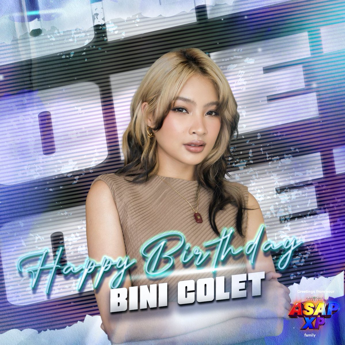 ASAPOfficial's tweet photo. Happy Birthday to our Bini Colet! 🎂💚✨

From your powerful vocals to your fierce energy on stage, you always bring that unmistakable Colet magic! 🔥🎤

Wishing you more music, and more reasons to smile. Keep shining and owning every stage you step on! 🌟

Happy Birthday, Boss Colet! 🥳💚
#HappyBirthdayColet #BINI #ASAPXP