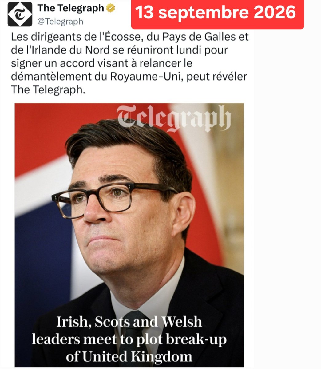 f_asselineau's tweet photo. 🇬🇧💥 𝗟𝗘𝗦 𝗠𝗢𝗡𝗗𝗜𝗔𝗟𝗜𝗦𝗧𝗘𝗦 𝗔𝗙𝗙𝗜𝗖𝗛𝗘𝗡𝗧
𝗟𝗘𝗨𝗥 𝗩𝗢𝗟𝗢𝗡𝗧𝗘 𝗗𝗘 𝗗𝗘𝗧𝗥𝗨𝗜𝗥𝗘
𝗟𝗘 𝗥𝗢𝗬𝗔𝗨𝗠𝗘-𝗨𝗡𝗜
▪️Les gouvernements régionaux de l'Écosse, du Pays-de-Galles et de l'Irlande du Nord viennent de s'entendre pour organiser conjointement des référendums sur leur indépendance du Royaume-Uni. 
Ce qui provoquerait rien moins que la disparition de cet État, créé en 1707, après 320 ans d'existence.

------------------
COMMENTAIRES
------------------
▪️Malgré le Brexit voté par le peuple contre ses "élites", le gouvernement🇬🇧 reste aux mains des forces mondialistes 🌏🌐 qui veulent briser, non seulement la Russie mais aussi tous les grands États nations d'Europe hérités de l'histoire.

▪️Bien que moins inquiétants, des phénomènes comparables sont à l'œuvre en France.

⚠️ Chez nous, la totalité des partis et des candidats pro-🇪🇺 (y compris le RN) acquiescent à l'idée de principe qu'il faudrait donner toujours plus de pouvoirs aux régions, au détriment de l'État central.

⚠️ Pourtant, jamais le moindre bilan n'a été fait du coût monstrueux qui a résulté de la création par Mitterrand, en 1982, des Régions comme collectivités locales de plein exercice :

❌️ création de bâtiments somptueux pour abriter les nouvelles assemblées

❌️ création de 1785 nouveaux élus régionaux payés grassement

❌️ explosion
--du nombre de fonctionnaires territoriaux
--des frais de fonctionnement
--des frais de transport
--des frais de restauration
--etc.

❌️ Aucune enquête critique n'a été faite non plus sur l'inefficacité et les lenteurs administratives résultant du nouveau monceau de règles et de paperasses sécrétées par les Régions, dont la France se passait fort bien auparavant !

⚠️ Le coût de cette strate administrative supplémentaire et superflue ne cesse de s'accroître d'année en année, et elle dépasse désormais quelque 6 Mds€ par an.

⚠️ Et tout ceci se déroule avec la parfaite complicité de la Commission🇪🇺, dont la "Politique des euro-régions" vise à l'effacement des grandes nations par un travail de sape continu.

---------------
CONCLUSION 
---------------
🇫🇷 Ce qui se passe au Royaume-Uni doit être médité de ce côté-ci de la Manche.

Si les Français veulent sauver la France et la transmettre intacte aux générations futures, ils doivent absolument avoir la sagesse en 2027 :

✅️ d'une part, d'élire à l'Élysée le candidat qui fera sortir la France au plus tôt de l'Union européenne,

✅️ d'autre part, de chasser du pouvoir tous les responsables européistes et euro-atlantistes, qui, sinon, pourraient continuer d'œuvrer à la dislocation du pays, même après un Frexit.

======
https://t.co/SMvDmF4S3v