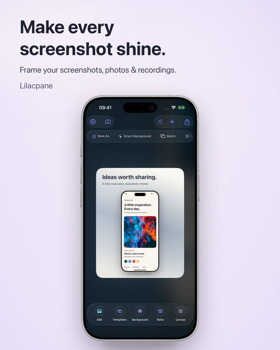cutedges's tweet photo. A new way to share screenshots, photos and screen recordings

Hi everyone, I’m the developer of Lilacpane.

Sharing an app you love, making a tutorial, showing your work or posting on social media? You may already have the content and just need a way to present it. https://t.co/MNWehQtdFD