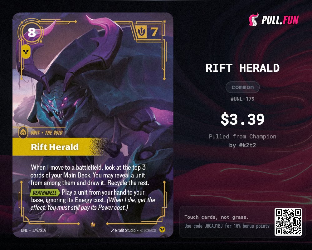 jqidea's tweet photo. I can’t stop now 😂
Let’s go for 10 pulls!
@pulldotfun https://t.co/Rf5dmjBVv8