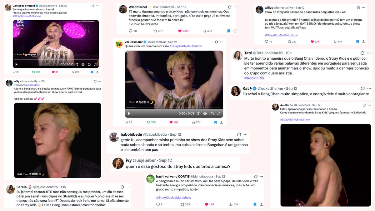 BangChanEmp_'s tweet photo. 🐺🏛️ | ⚫️ X

Left for Rock in Rio as a K-pop leader and talented artist, came back as Brazil’s national crush 🇧🇷✨ 
#BangChan’s charisma, visuals, knowledge of Portuguese and unmatchable vibes had the locals in a complete hold!

Hear some of the locals' posts about him! https://t.co/tDuuaUYlyP