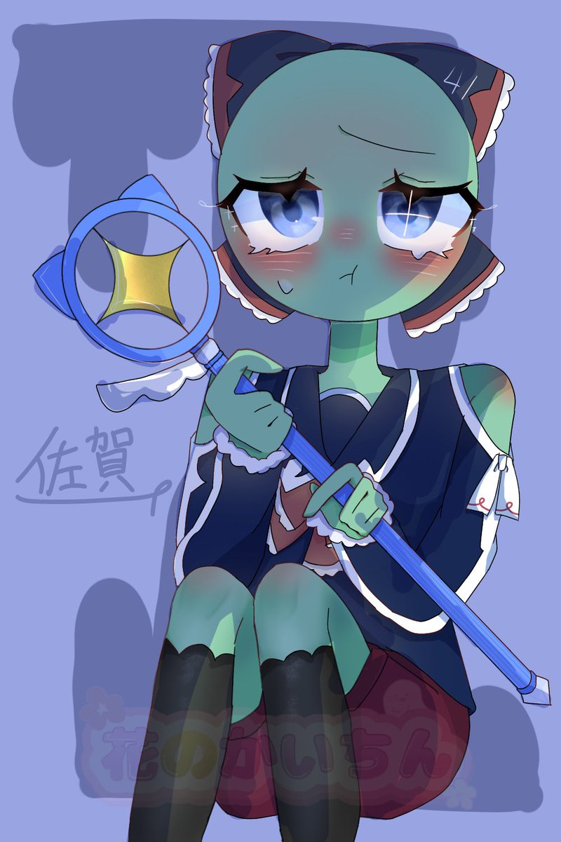 Syakeiri's tweet photo. 魔法少女☆イ左賀ちゃん！
毎週土曜日41時(?)に放送！見てね！！
※しません、ありません。

久々にちゃんと描いた…4時間！レイヤー80！私なりには最高に頑張りました！😎🤟���人的には加工？なしの方が好き🫶💞

 #都道府県ヒューマンズ https://t.co/JEeut3csfE
