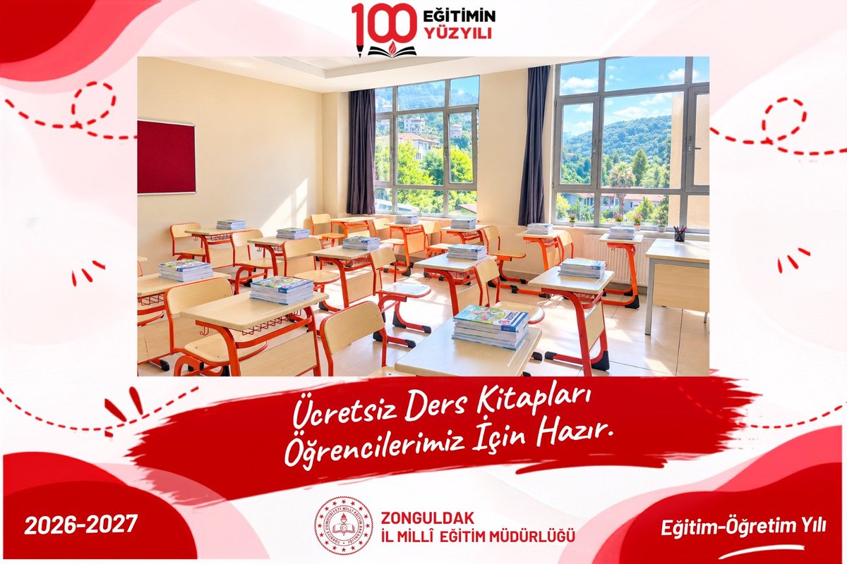 ZonguldakMEM's tweet photo. Zil çalmadan önceki son hazırlıklar tamamlandı! Bakanlığımızın gönderdiği ücretsiz ders kitapları 14 Eylül Pazartesi günü itibarıyla öğrencilerimizin sırasında .Okullar hazırlandı, sınıflar hazırlandı, kitaplar hazırlandı. Bu heyecanı paylaşmaya hazırız. 🔔📖

​#BizHazırız #OkullarHazır #KitaplarHazır

@tcmeb @Yusuf__Tekin @meb_dhgm @mebtegm @TC_Zonguldak @uygarkeskin