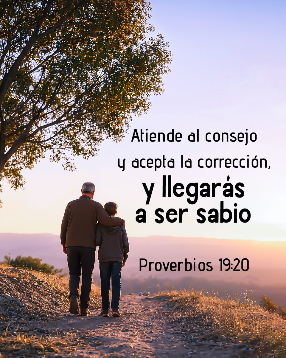 CercaEsta's tweet photo. Atiende al consejo y acepta la corrección, y llegarás a ser sabio— Proverbios 19:20

#aconsejar #corregir #proverbio #sabiduria #llegar https://t.co/mOUFvXR7bF