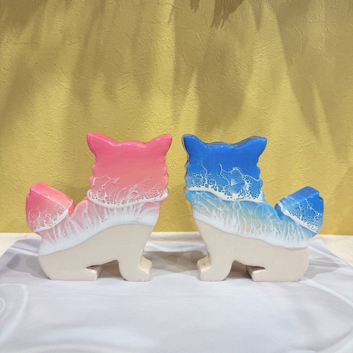avohandmade's tweet photo. いろんな波アートシーサー🏝️
お気に入りを見つけてください♪

イーアス豊崎2階　tete by  okinawa https://t.co/QSBMIgHTkc