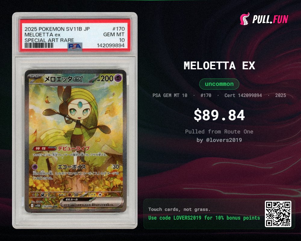 lovers20002's tweet photo. Nothing deep to say today. Just wanted to show you the card I pulled on @pulldotfun because I’m happy with it. Sometimes that’s enough reason to post.https://t.co/k10dDGfqDH https://t.co/kLo8nfyHDb