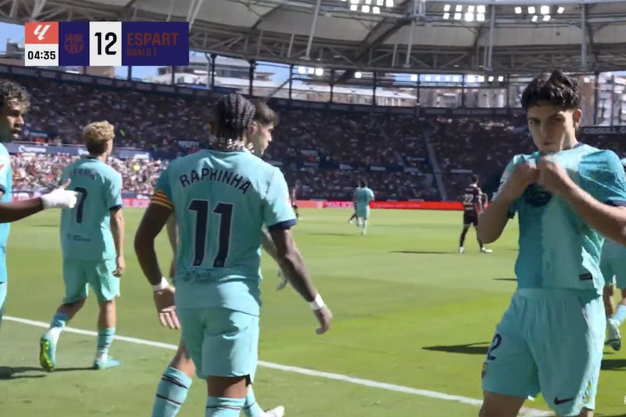 TouchlineX's tweet photo. 1-0 FC Barcelona.

GOOOOOOOOOOOLLLLLLLLLLLL XAVI ESPART !!!!!!!!!!!!!!!!!!!!!!!!!!!!!!!!!  XAVI ESPART !!!!!!!!!!!!!!!!!!!!!!!!!!!!!!!!!!!!!!!! RAPHINHA ASSIST !!!!!!!!!!!!!!!!!!!!!!!!!!!!!! WHAT A START FOR BARÇA !!!!!!!!!!!!!!!!!!!!!!!!!!!!!! 🔥🔥🔥🔥🔥🔥🔥 https://t.co/fhZEvokV5j