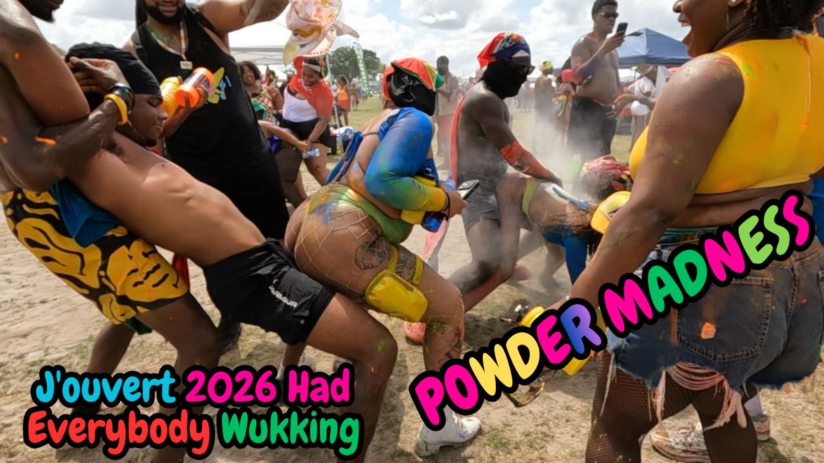 ManFromRockTV's tweet photo. New free upload alert 🚨 Fresh J'ouvert footage just dropped — paint, powder, chaos, all the good stuff. Free to watch now. #Jouvert #CarnivalSeason https://t.co/Z6NJYMpuZI