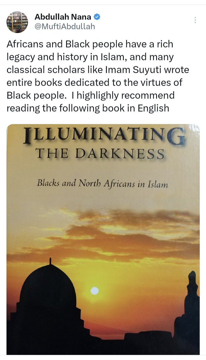 Habeeb_Akande's tweet photo. Islam's Love For Black Women To Know... 

• The Prophet was raised by a black woman - Umm Ayman 
• The Prophet commemorates a black woman through a Hajj ritual - Hajar
• The Prophet married a black woman - Sawda
• The Prophet advocated for the marriage of a black woman - Umm Ayman
• The Prophet accepted a black woman's separation request - Barirah
• The Prophet praised the first martyr of Islam who was a black woman - Sumayyah
• The Prophet prayed for a marginalised black Muslim woman who cleaned the mosque - Umm Mihjan 
• The Prophet defended a black woman against a man who hit her - wife of Ibn Rawahah 
• The Prophet promised Paradise for a black woman who suffered from epileptic fits - Umm Zufar

Sadly, anti-black sentiment crept into Muslim communities shortly after the death of the Prophet (pbuh) and remains an issue today, especially racism towards black women.

Know Your History. Illuminating the Darkness. 

Don't Listen To People Who Say The Prophet (pbuh) Is Anti-Black or Islam Hates Black Women. Islam Loves Black Women. Alhamdullilah