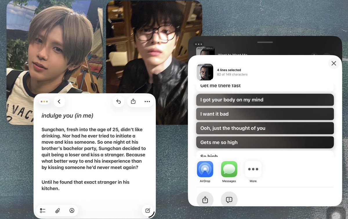 ddalgihanihae's tweet photo. indulge you (in me)

sungtaro / syongsyot one shot au • 6.5k+ words
ᝰ inexperienced sc made his first move 1O1
ᝰ and bratty!sho guiding him through it all 
ᝰ explicit content inside, read the tags.

🔗 https://t.co/sgOmaiW1P2 https://t.co/NkWkiIA55U