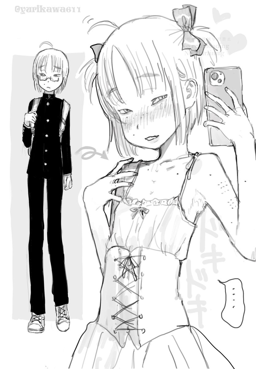 kawa_doll's tweet photo. 初めての女装 https://t.co/qb35NzIZnc