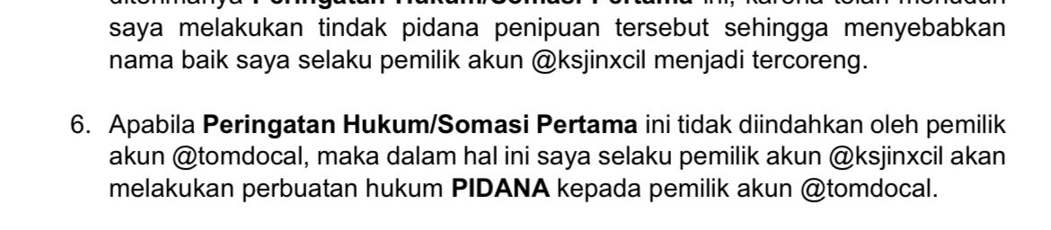 ksjinxcil's tweet photo. punya nyali gk ya buat balik? 
@tomdocal ‼️‼️

@bunniespudu tolong sampein ke bestie lo itu, gue tunggu‼️ atleast dm gue skrg. terserah dia mau pke akun lama ato akun kosongan krna gue mau kirimin surat cinta yg lengkap ini😙 fitnah org paling lihai pas udh diladenin kabur👎👎 https://t.co/rAgzuQW5In