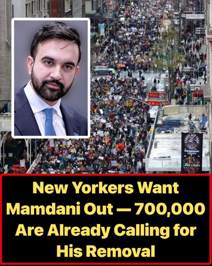 1like16998's tweet photo. 700,000 New Yorkers Sign Petition to Remove Mamdani From Office.  New Yorkers want Mamdani out. 700,000 are already calling for his removal. New York has no recall process that lets voters force a mayor out of office by petition.   9/11 families have also collected tens of https://t.co/9xMFYHIneT