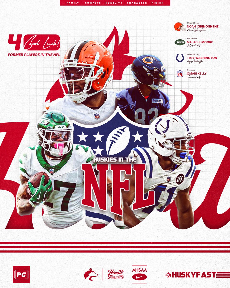 HuskyFast's tweet photo. Good luck to our former Huskies playing in the NFL this year.  We are proud of you! https://t.co/2jzA8LcXVM