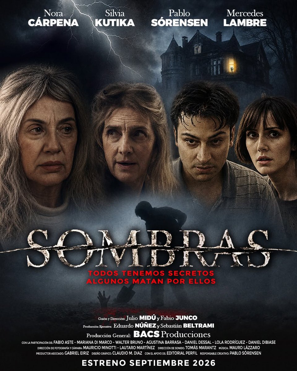 FelliniaCine's tweet photo. 📺Llega la serie de ficción “SOMBRAS” a laTV abierta con Nora Cárpena y Silvia Kutika escrita y dirigida por Julio Midú y Fabio Junco. Los seis capítulos se emitirán semanalmente, jueves 21hs, desde el 24.09 en NET TV, del Grupo Perfil. @midujunco https://t.co/edLV2BSL6a