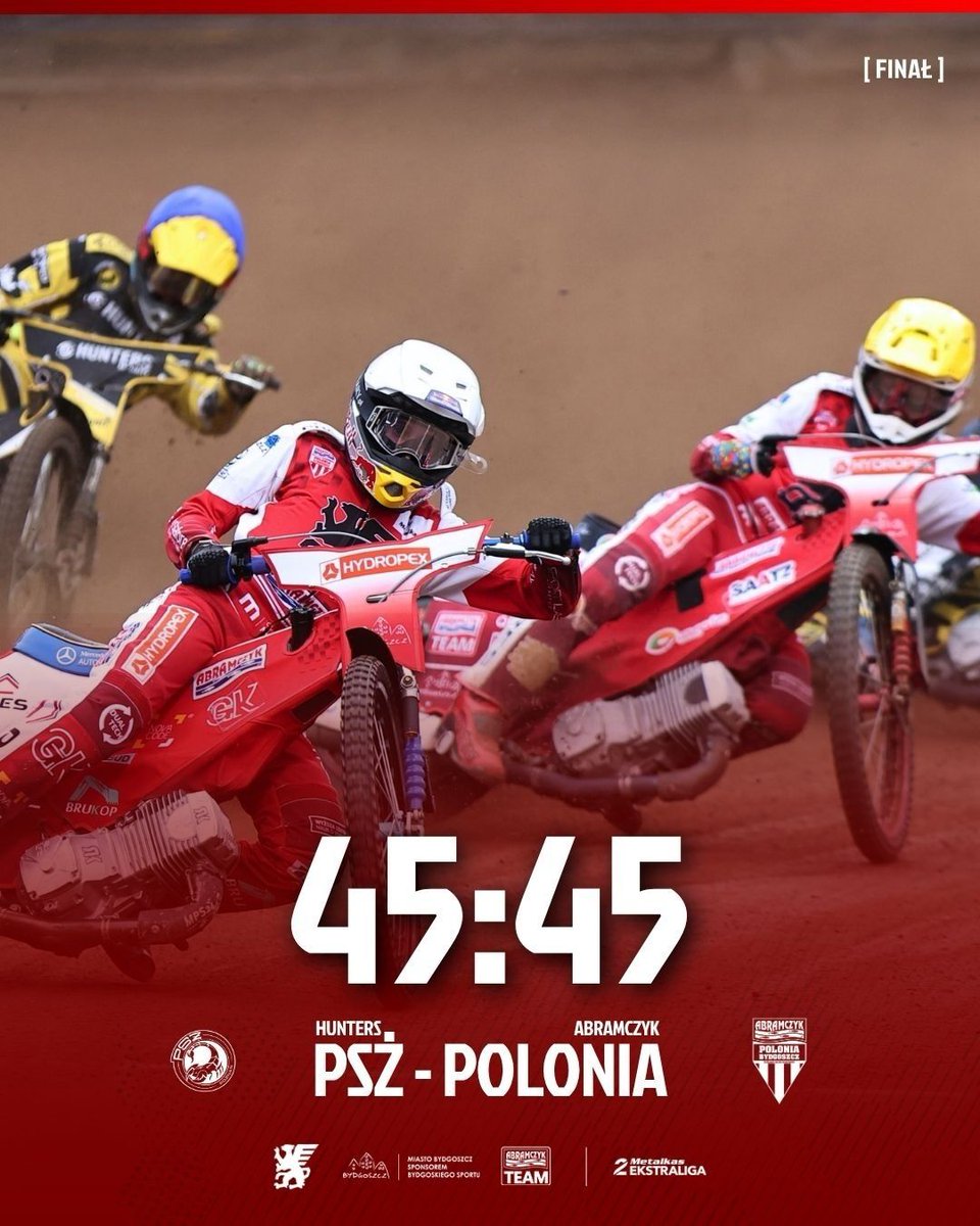 PoloniaBDG's tweet photo. Jeszcze jeden krok!

📸 Michał Szmyd

#Polonia #Bydgoszcz #AbramczykTeam #METALKAS2Ekstraliga https://t.co/CPeLjMaA5Y