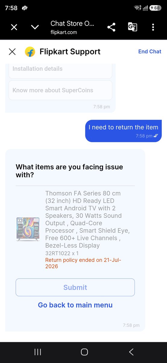 Vicky17jain's tweet photo. @flipkartsupport show this now , why u cheat with me where is my redund @jagograhakjago @ConsumerReports @amznsellerhelp https://t.co/xyeO38hkew
