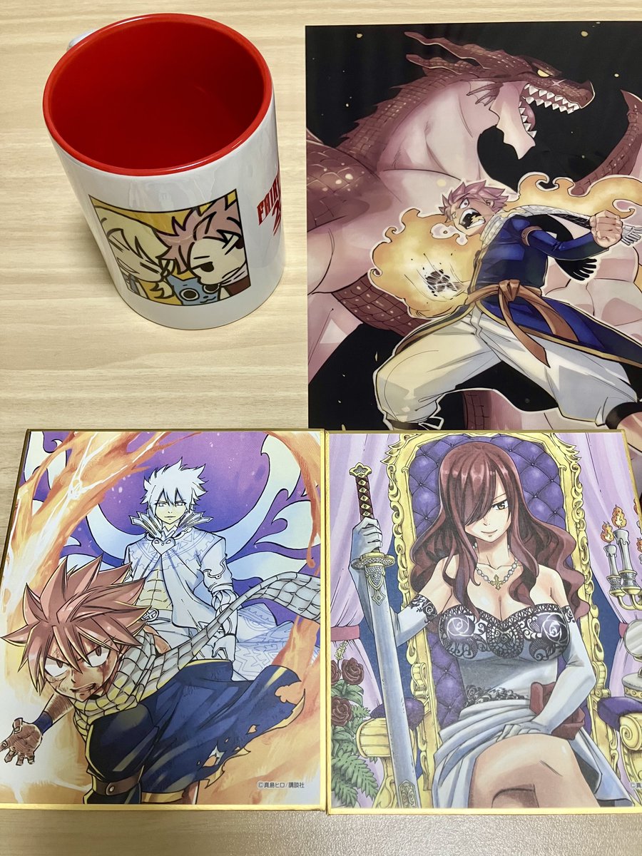 ln_like's tweet photo. フェアリーテイルの展示会へ行ってきた〜！
ナツルーのコップ可愛くて買ってしまいました😍 https://t.co/zOQwVd54yK