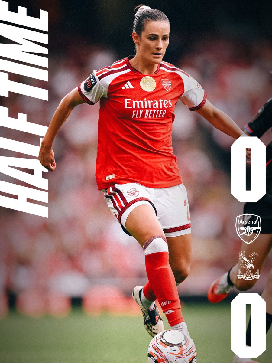 ArsenalWFC's tweet photo. All square at the break ⚖️

Let’s keep pushing, Gunners 👊 https://t.co/YEaoWWl31C