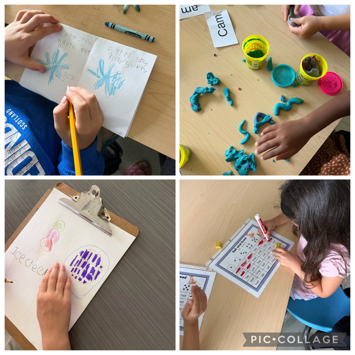 MsRyan6's tweet photo. Outdoor learning, literacy centers, exploring patterns, and engaging in lots of authentic writing! We captured so many special moments of our friends challenging themselves last week. Well done! @StIsabelOCSB https://t.co/VWTrkvQ9AX