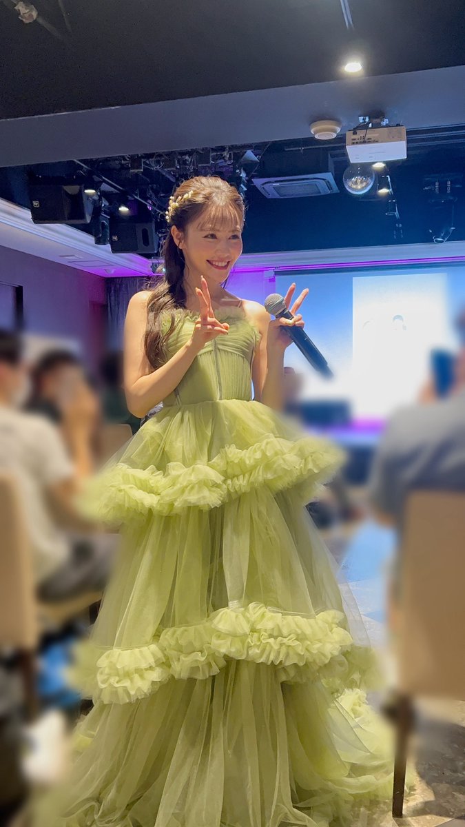 _5386chan_'s tweet photo. この色似合うねー💚💚
めちゃくちゃかわいかった( ˙̦꒳˙̦ )💘
#込山榛香生誕祭2026 https://t.co/Iq7zZwA4Tn