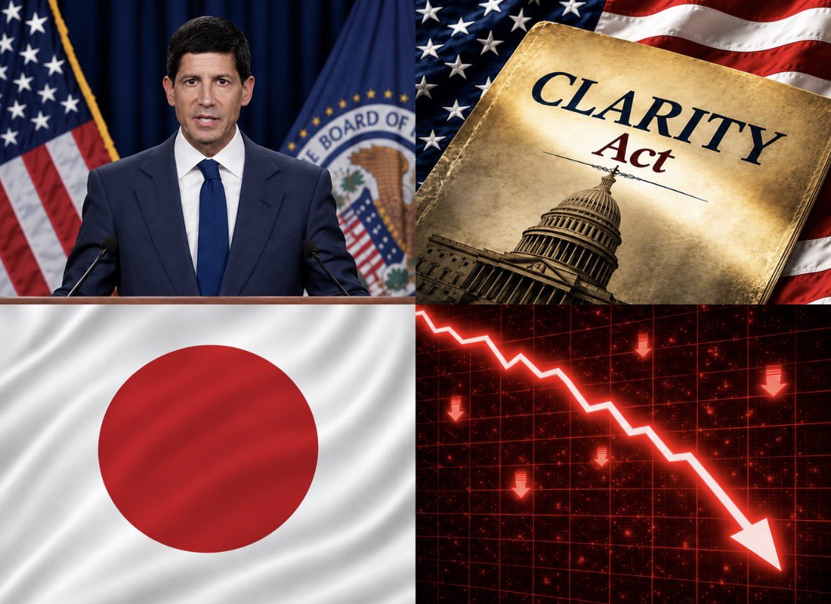 cryptorover's tweet photo. 🚨 NEXT WEEK COULD BE AN ABSOLUTE BLOODBATH FOR GLOBAL MARKETS.

Sept. 14: US markets reopen after some of the biggest AI names spent the weekend warning that AI growth may need to slow down. 

That matters because the entire stock market has been riding the AI trade.

Sept. 15: The CLARITY Act vote happens. 

Some Republicans, banks, and institutions are already warning it may not pass, which could kill one of the market’s biggest bullish catalysts.

Sept. 16: The Fed decides on rates, with hike odds already near 90%. 

Since 2007–08, when expectations have been this strong, the Fed has usually done the same.

Sept. 17: U.S. housing data drops while mortgage rates are already rising. 

If housing starts breaking, recession fears could get much worse.

Sept. 18: Japan reports CPI, and the BOJ decides on rates. 

If inflation comes in hot, Japan could signal even more hikes.

And if markets start sliding, CTAs could potentially dump $140-$150 BILLION of U.S. stocks.

All of this is hitting in September, already one of the worst months historically for markets.

One bad catalyst could be enough to trigger a brutal week across stocks, crypto, and precious metals.
