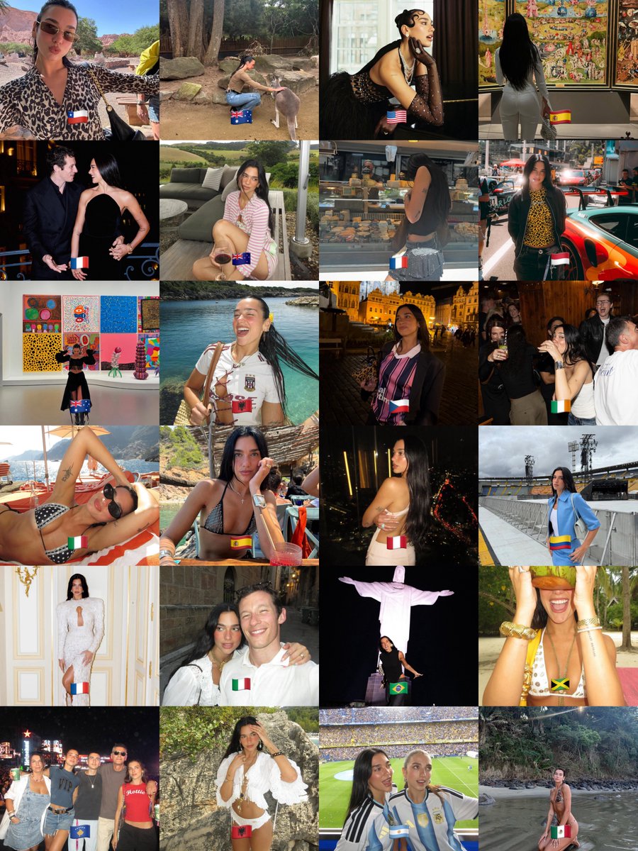 lipapictures's tweet photo. the fact dua lipa visited 20+ countries in 2025 and looked stunning in all of them… mother’s passport is FULLLL https://t.co/mzRGogHeXy