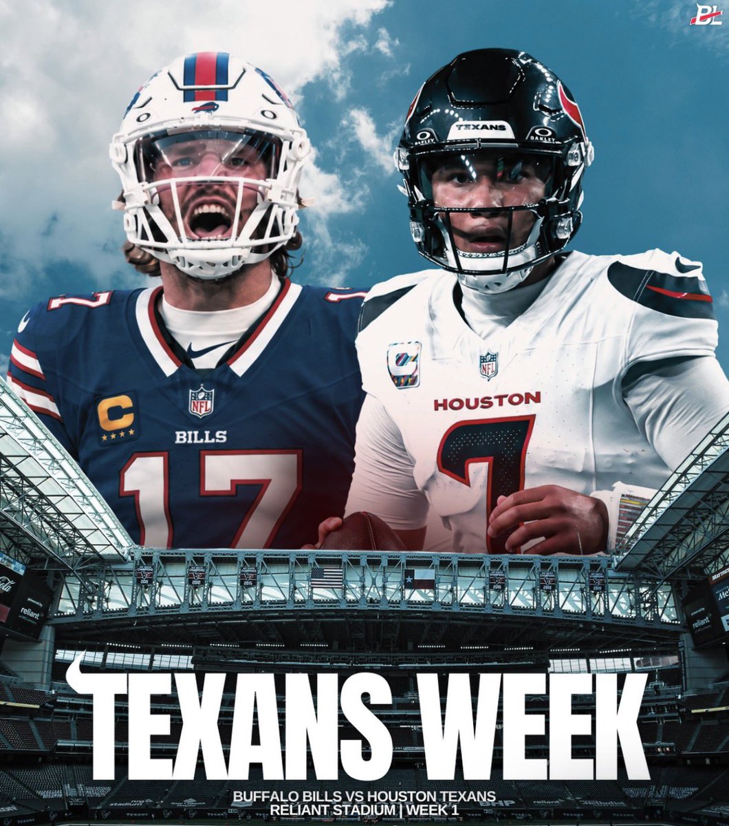 sandropacheco71's tweet photo. Itโs #GameDay! The #BuffaloBills face the #HoustonTexans on Sunday September 13, 2026 in #Week1 of the #2026NFLSeason. #NFL #MakingHistory #BillsMafia #GoBills #TheBillsMakeMeWannaShout #EhhEhEhEh #LetsGoBuffalooo #LetsGoBills #GoBillsGo https://t.co/qEwcKI1aEH