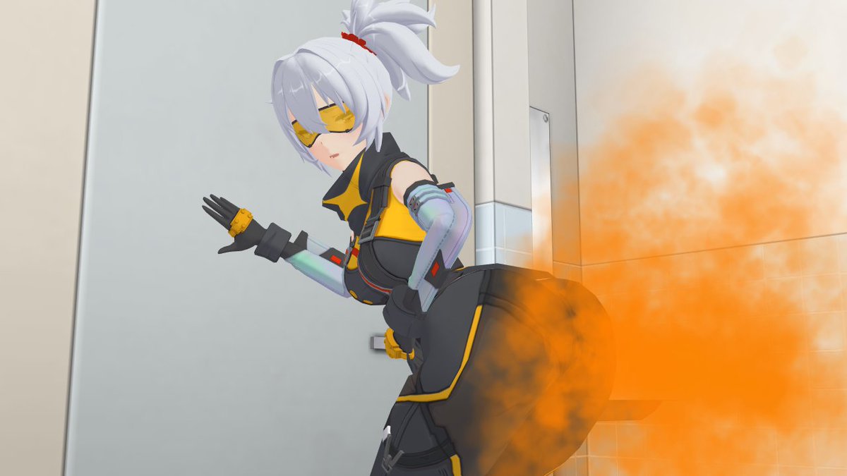 TRAFEHNEHS's tweet photo. Soldier 11’s upset stomach

Art trade with @syncnickfarts 

Congratulations on coming back after such a long time! 🎉

#mmd #fart #fartfetish #fartmmd https://t.co/DW135Fgt4U