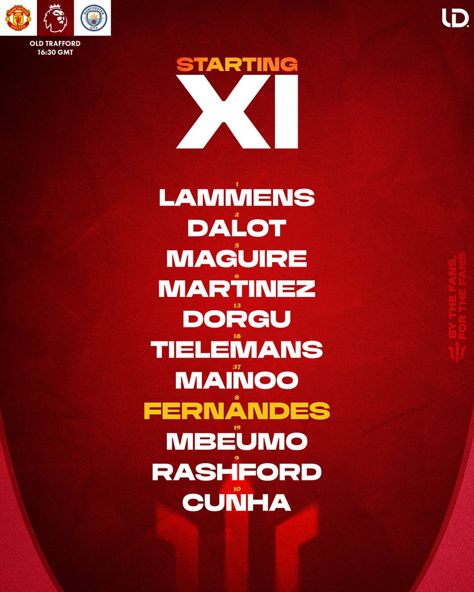 UtdDistrict's tweet photo. What do we think of #mufc's XI on Derby Day? 👇🤔 https://t.co/IYfxUxf73b