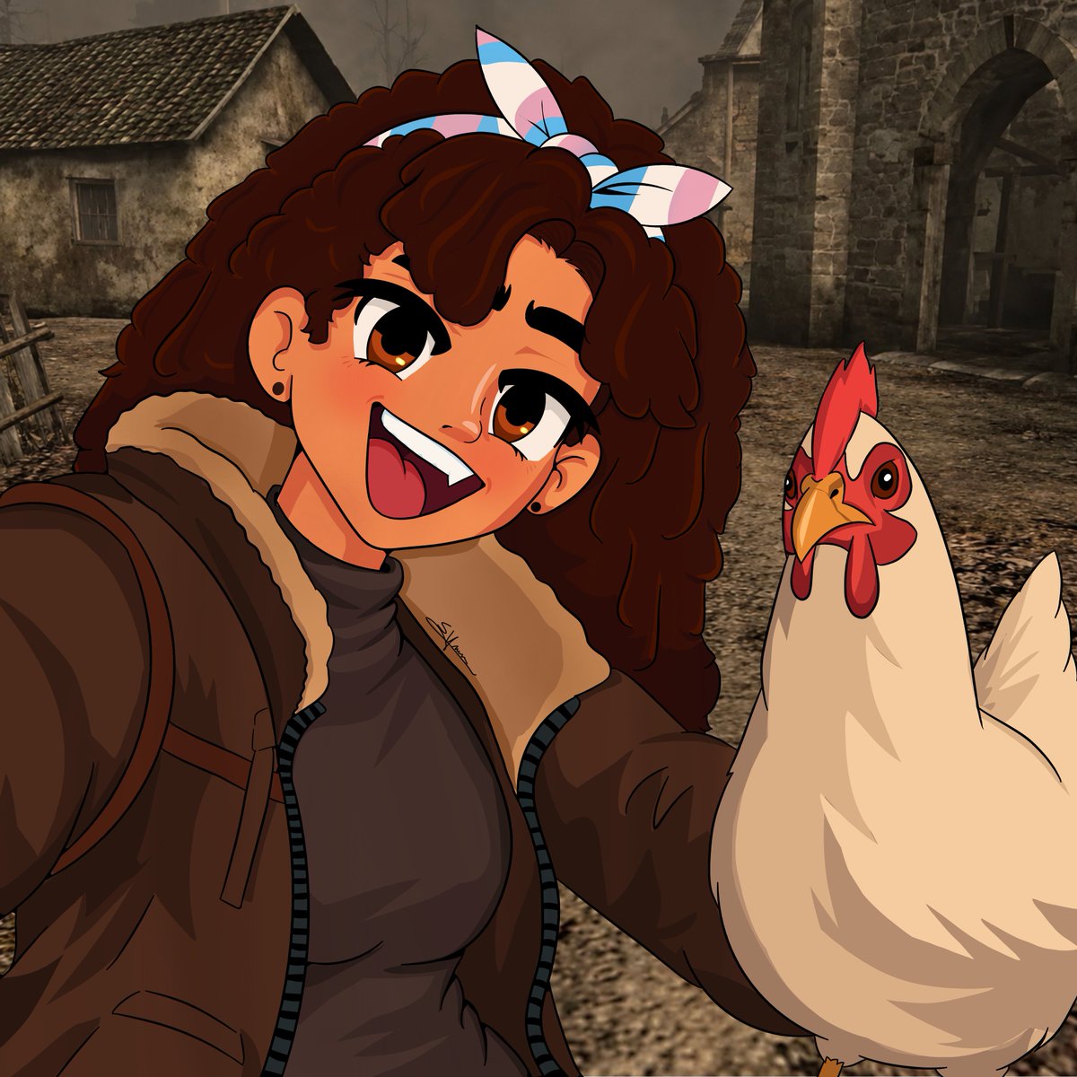 Syn3_SK's tweet photo. Arte feita para Thumb da @Sn1Luna.  Meu Orgulho foi a galinha:) https://t.co/9UifW3z3Yr