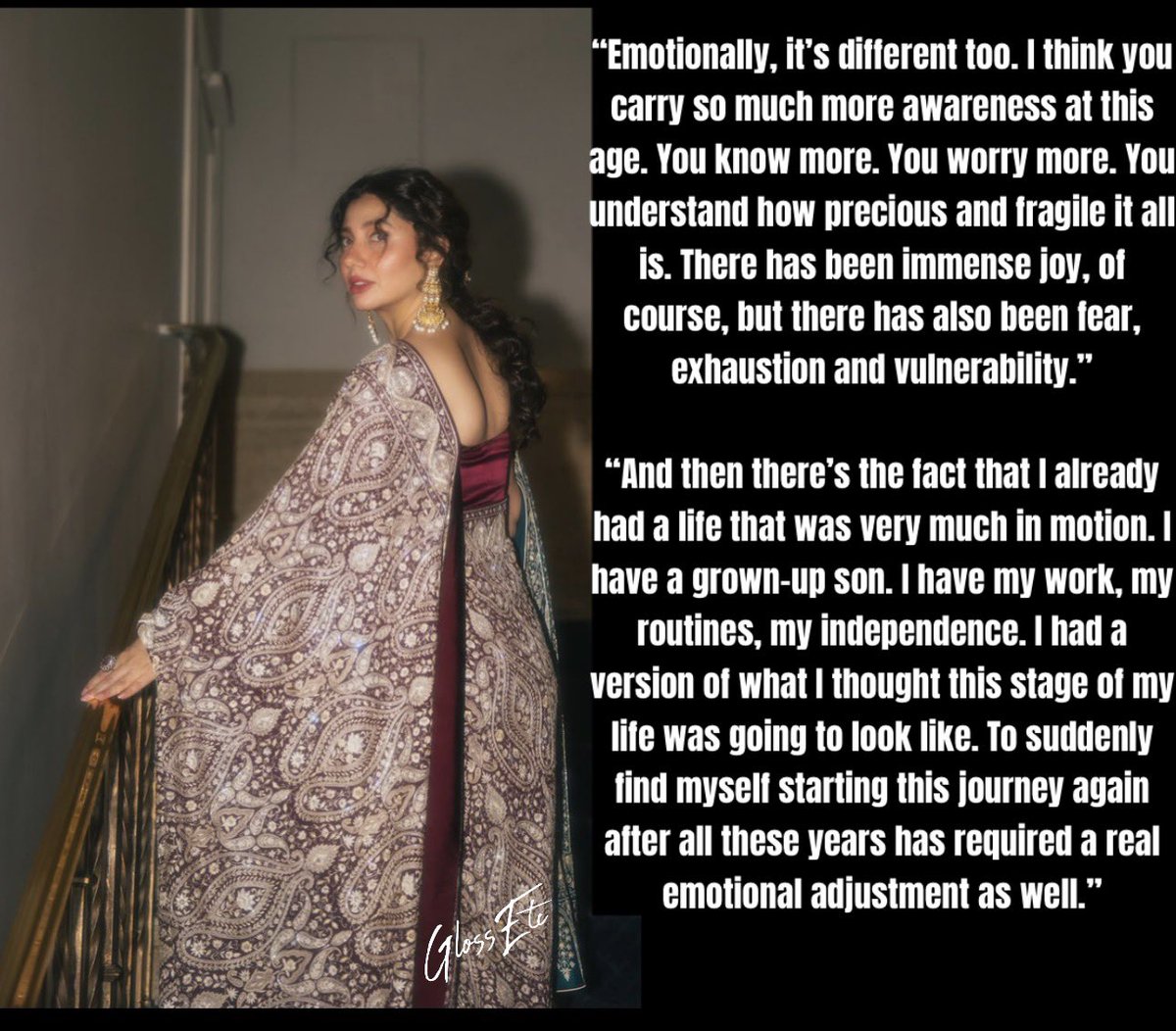 MalihaRehman's tweet photo. #MahiraKhan talks about navigating her second pregnancy, 17 years after giving birth to her son Azlan. https://t.co/9QjBWXUUbF