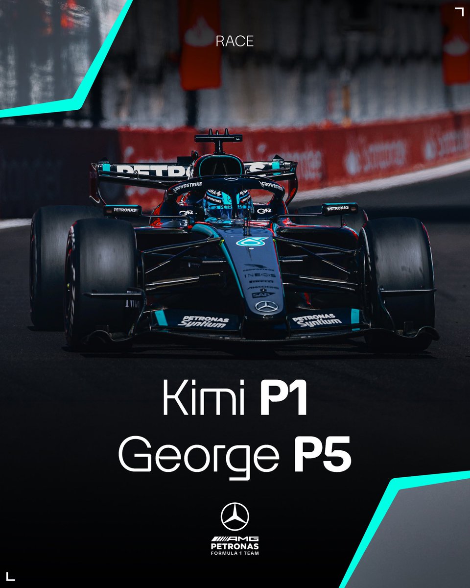 MercedesAMGF1's tweet photo. A challenging, but rewarding weekend learning the ins and outs of a new Grand Prix track.

Thank you Madrid, we look forward to next time 👋 https://t.co/iwQJfZe9Fg
