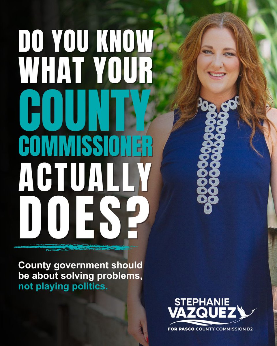 Stephanie4Pasco's tweet photo. Republican, Democrat, or NPA, we drive the same roads, weather the same storms, pay the same taxes, and want our families to feel safe in the communities we call home.

Your County Commissioner makes decisions that directly affect all of those things.

https://t.co/VZQV1yJm9E https://t.co/8kCB1SqeMw