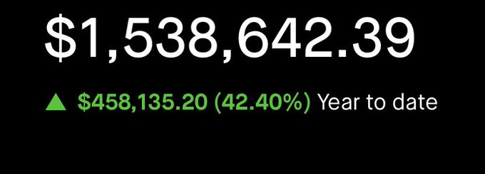keldawe's tweet photo. The combined YTD of the 2 main options account in 2026:  $725,000+  How did I do it?  ✅ Kept investing for the long term  📷 Used my base portfolio to access margin  📷 https://t.co/NOwsp45buW