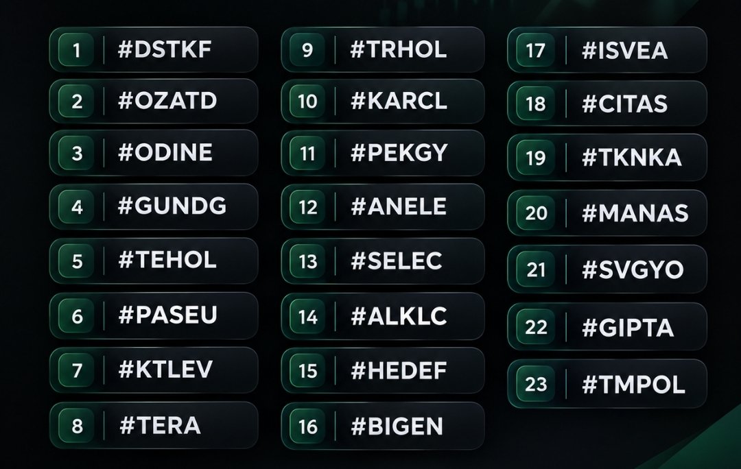 crestinvestor's tweet photo. TERA Grubunun takas hakimiyetine ulaştığı paylar👇

 1. #DSTKF
 2. #OZATD
 3. #ODINE 
 4. #GUNDG
 5. #TEHOL
 6. #PASEU 
 7. #KTLEV
 8. #TERA
 9. #TRHOL
 10. #KARCL
 11. #PEKGY
 12. #ANELE
 13. #SELEC
 14. #ALKLC
 15. #HEDEF
 16. #BIGEN
 17. #ISVEA
 18. #CITAS
 19. #TKNKA
 20. #MANAS
 21. #SVGYO 
 22. #GIPTA
 23. #TMPOL