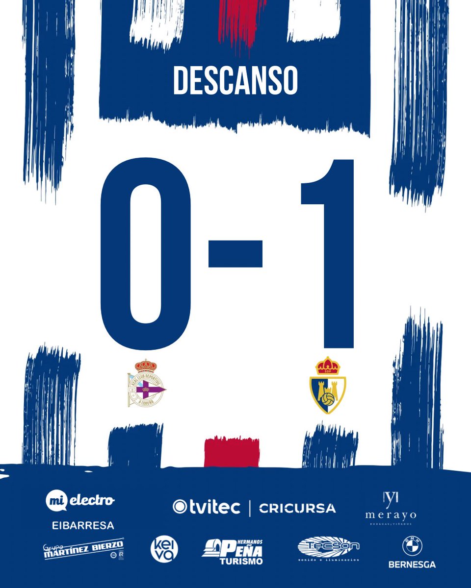 SDP_1922's tweet photo. ¡Termina la primera mitad! La Deportiva se va al descanso con ventaja en el marcador tras el gol de Arturo. 
#Adelanteyarriba
#SomosDeportiva https://t.co/S6osFiNeSD