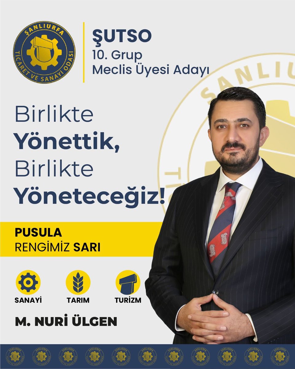 MemetSanel's tweet photo. ŞUTSO 10. Grup’ta M. Nuri Ülgen’den Birlik ve Devamlılık Mesajı

Şanlıurfa Ticaret ve Sanayi Odası (ŞUTSO) 10. Grup Meclis Üyesi Adayı M. Nuri Ülgen, seçim çalışmaları kapsamında birlik, beraberlik ve ortak akıl vurgusu yaptı.

Ülgen, “Birlikte yönettik, birlikte yöneteceğiz!” mesajıyla 10. Grup üyelerine seslenirken, geçmiş dönemde elde edilen tecrübe ve birikimin yeni dönemde de güçlü bir şekilde devam ettirilmesi gerektiğini belirtti.

Pusula renginin sarı olduğunu ifade eden Ülgen, Şanlıurfa iş dünyasının temel dinamikleri olan sanayi, tarım ve turizm alanlarında daha güçlü, üretken ve sürdürülebilir bir çalışma anlayışını hedeflediklerini vurguladı.

Ülgen açıklamasında, “Gücümüzü birlik ve beraberlikten alıyoruz. Geçmişte olduğu gibi yeni dönemde de sektörümüzün sorunlarını bilen, çözüm odaklı ve ortak akılla hareket eden bir anlayışla çalışacağız. Birlikte yönettik, birlikte yöneteceğiz.” mesajını verdi.

M. Nuri Ülgen, 10. Grup üyelerinin desteğiyle Şanlıurfa’nın sanayi, tarım ve turizm potansiyelini daha ileriye taşımak için çalışacaklarını belirterek, seçimlerin tüm iş dünyasına hayırlı olmasını diledi.

@MNULGEN @mdoganyetim @sanliurfatso @komiteleri @ayetim03 @TayyarYetim @emin_yetim 
#Panamá #SONDAKİKA #Urfa