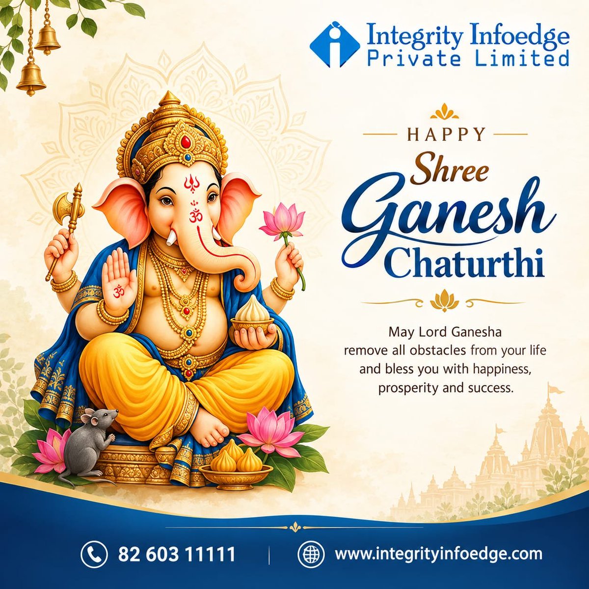 InfoedgeLimited's tweet photo. #SriGanesh #ShreeGanesh #GaneshChaturthi #IntegrityInfoedge https://t.co/3sgpzRuWIT