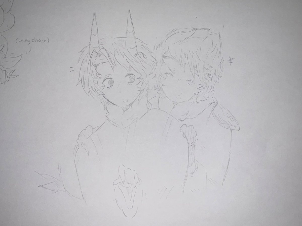 Shivka_kun's tweet photo. La-loid(matcha powder) and fire spike brother doodle❤️❤️
#Lloydninjago#Kaininjago#matchapowder https://t.co/5f3XB7j02X