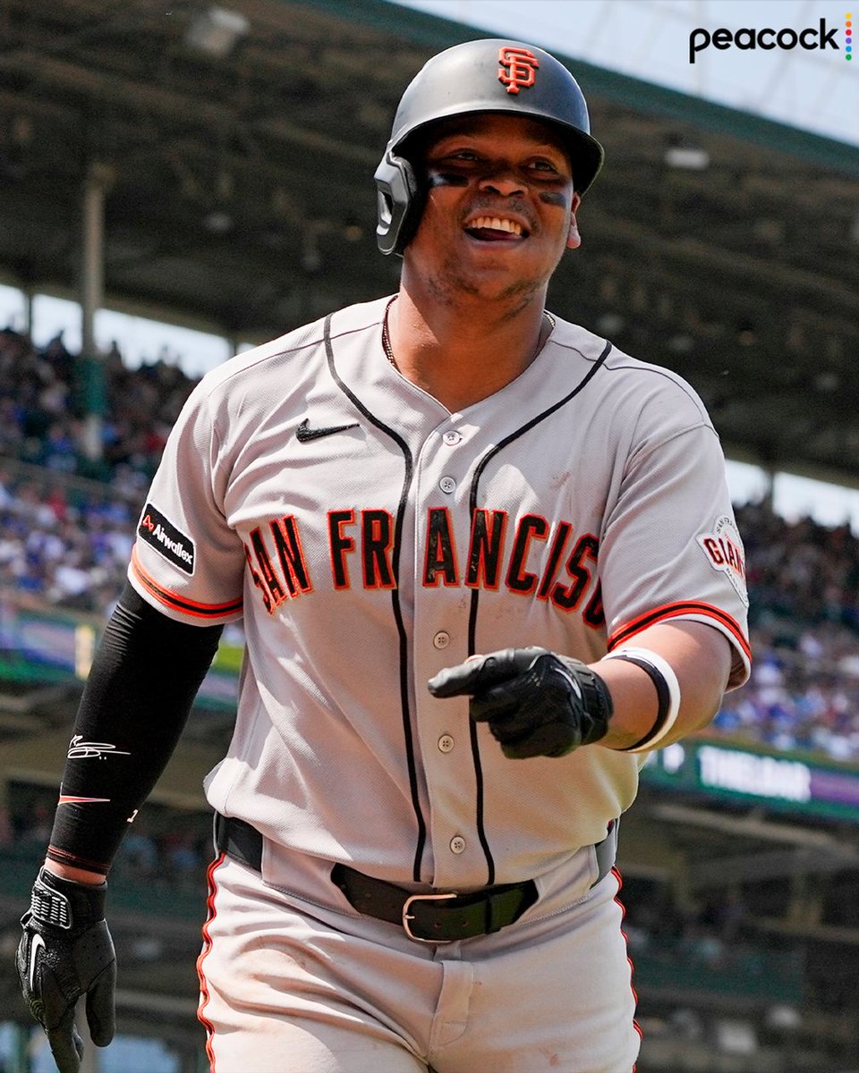 MLB's tweet photo. Rafael Devers since the All-Star break:
.275 AVG
18 HR
46 RBI
.376 OBP
.611 SLG
.988 OPS

Watch him tonight as the Giants play at 7:20 PM ET on Peacock and NBCSN. #SundayNightBaseball https://t.co/I9P8FG5C3A